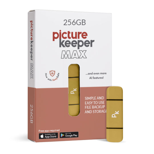Picture Keeper Max 256GB - Gold banner