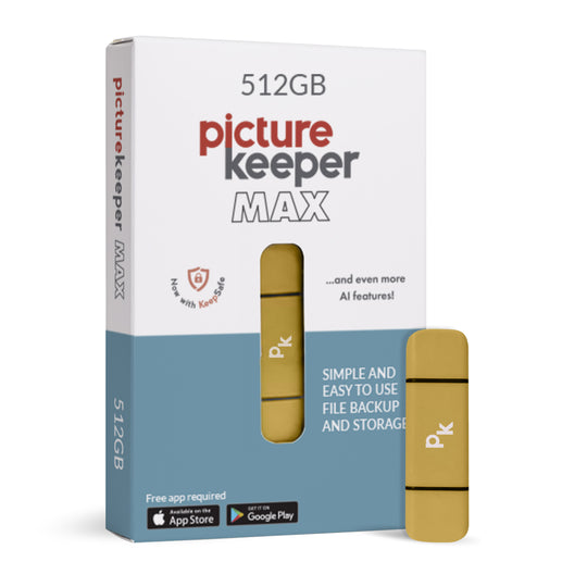 Picture Keeper MAX 512GB - Gold banner